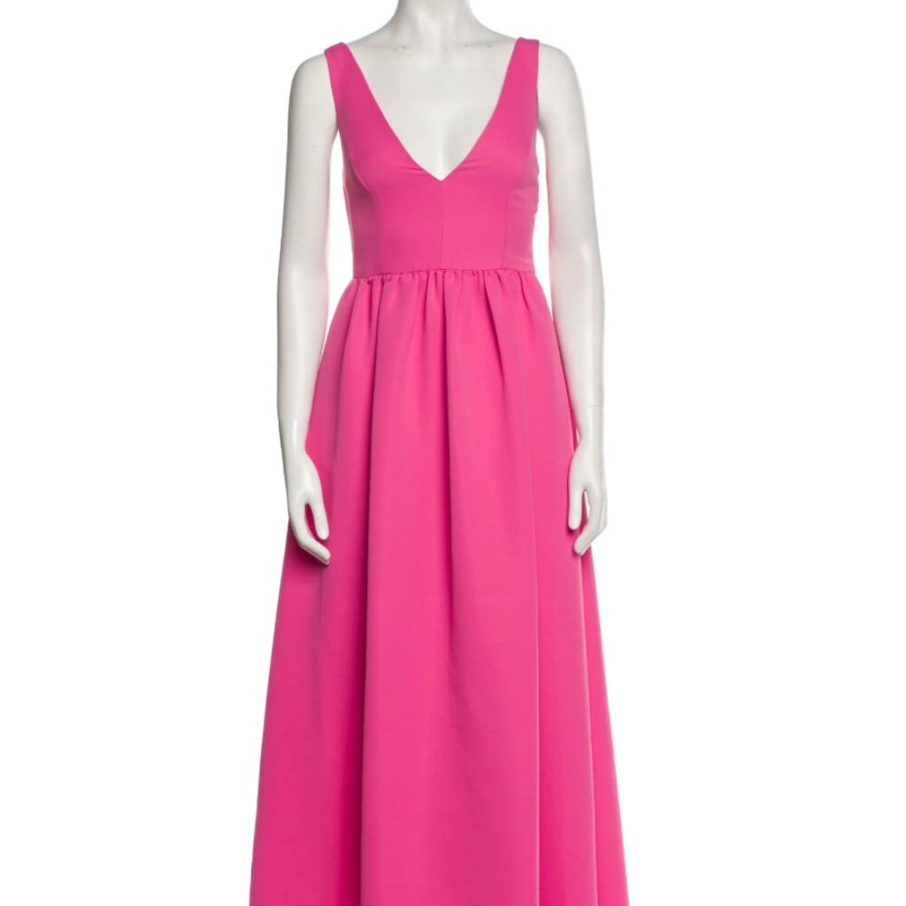 Sachin + Babi Hot Pink V-Neck Maxi Dress
